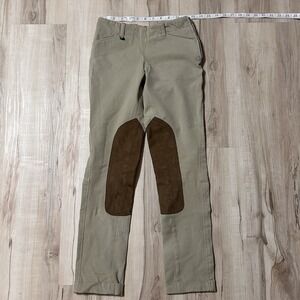 R J CLASSICS Tan Equestrian Side Zip Riding Breeches Ladies Sz 12R Fast Shipping
